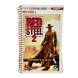 Prima Essential Guide Red Steel 2 Video Game Spiral Bound Wii Hack Slash FPS